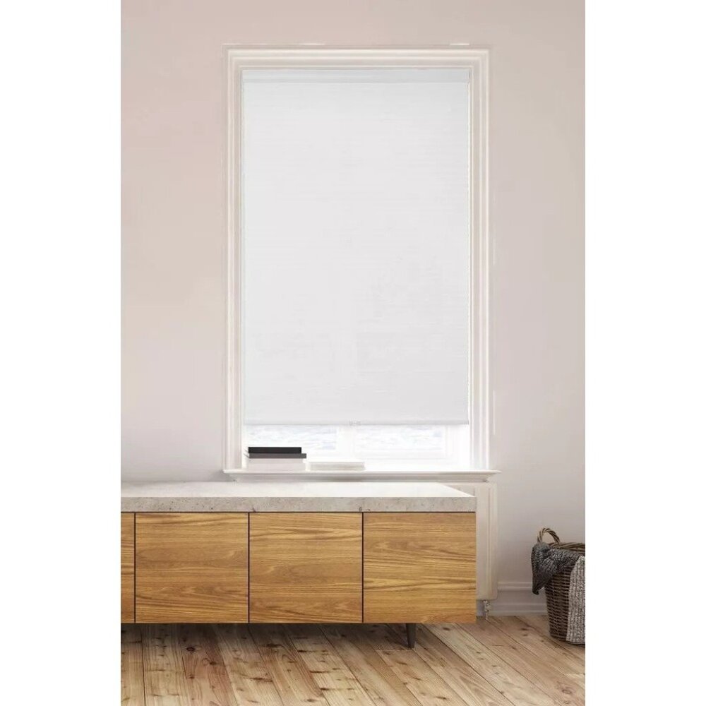 Lumi Light Filtering White Cordless Cellular Window Shade 23" x 72" w/ Hardware